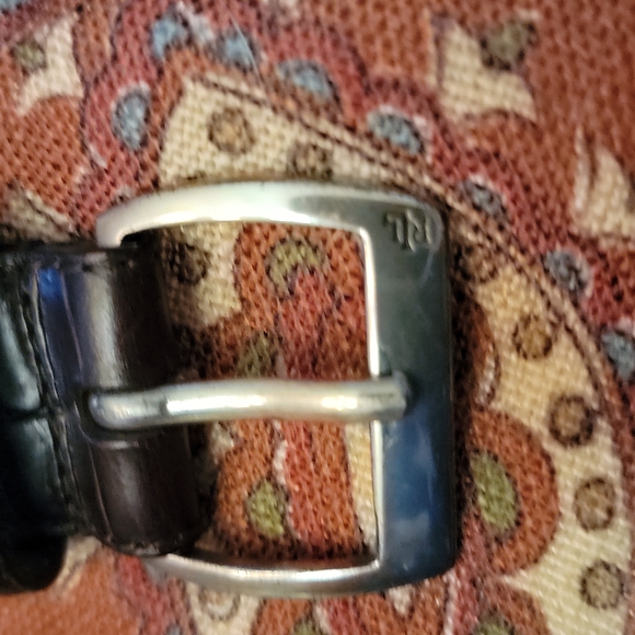 Lauren Ralph Lauren brown embossed leather Size L main image 4